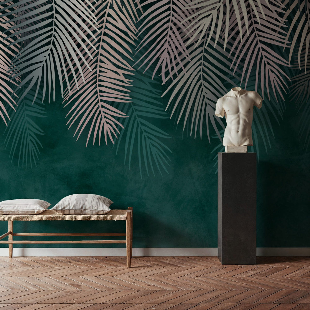 Palms Up Ahead Mural Wallpaper - room preview 03