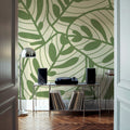 Leaf Lines Mural Wallpaper - room preview 03