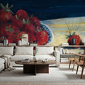 Bowl of Strawberries Mural Wallpaper - room preview 03