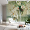 Silver Orchids III Mural Wallpaper - room preview 03