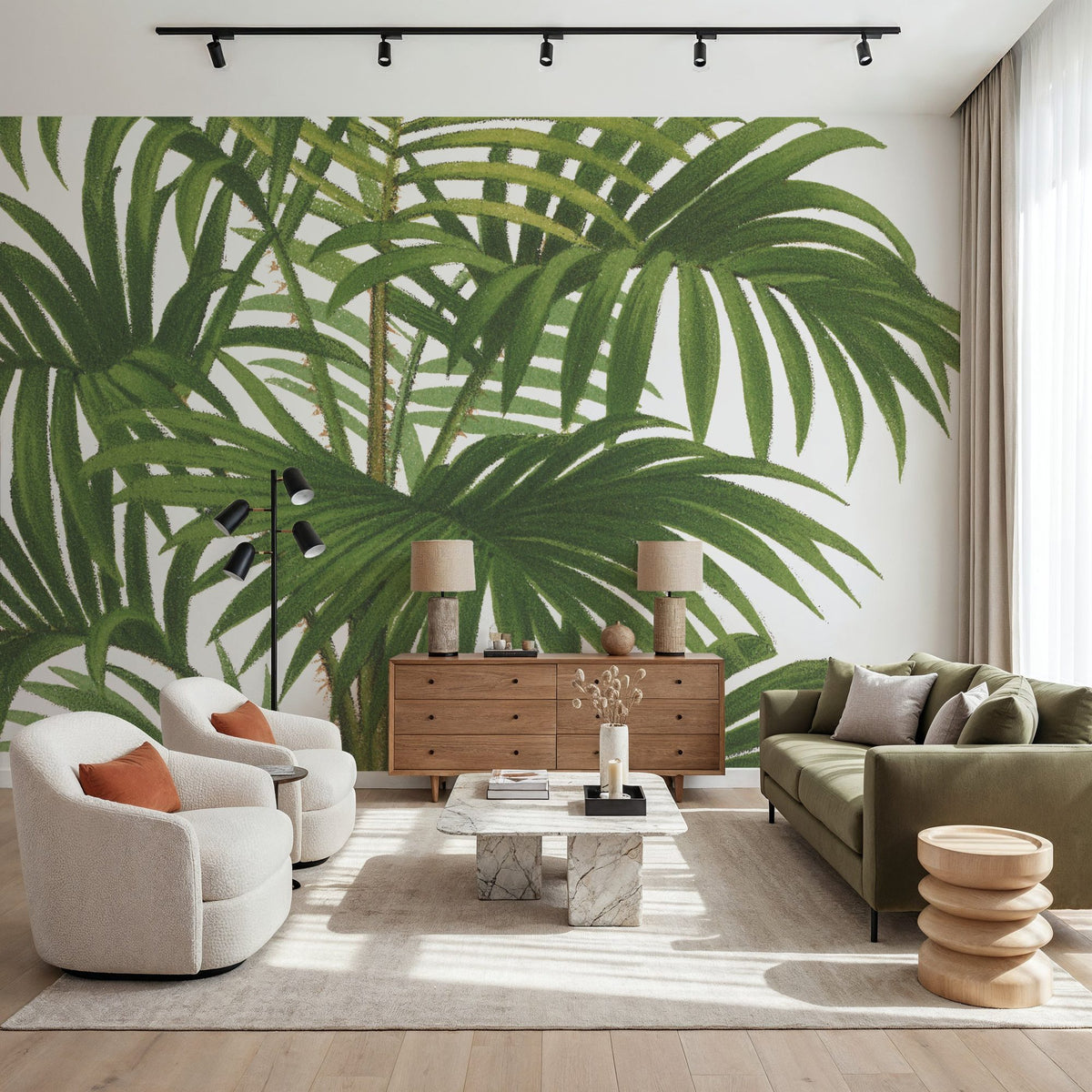 Riviera Palms I Mural Wallpaper - room preview 03