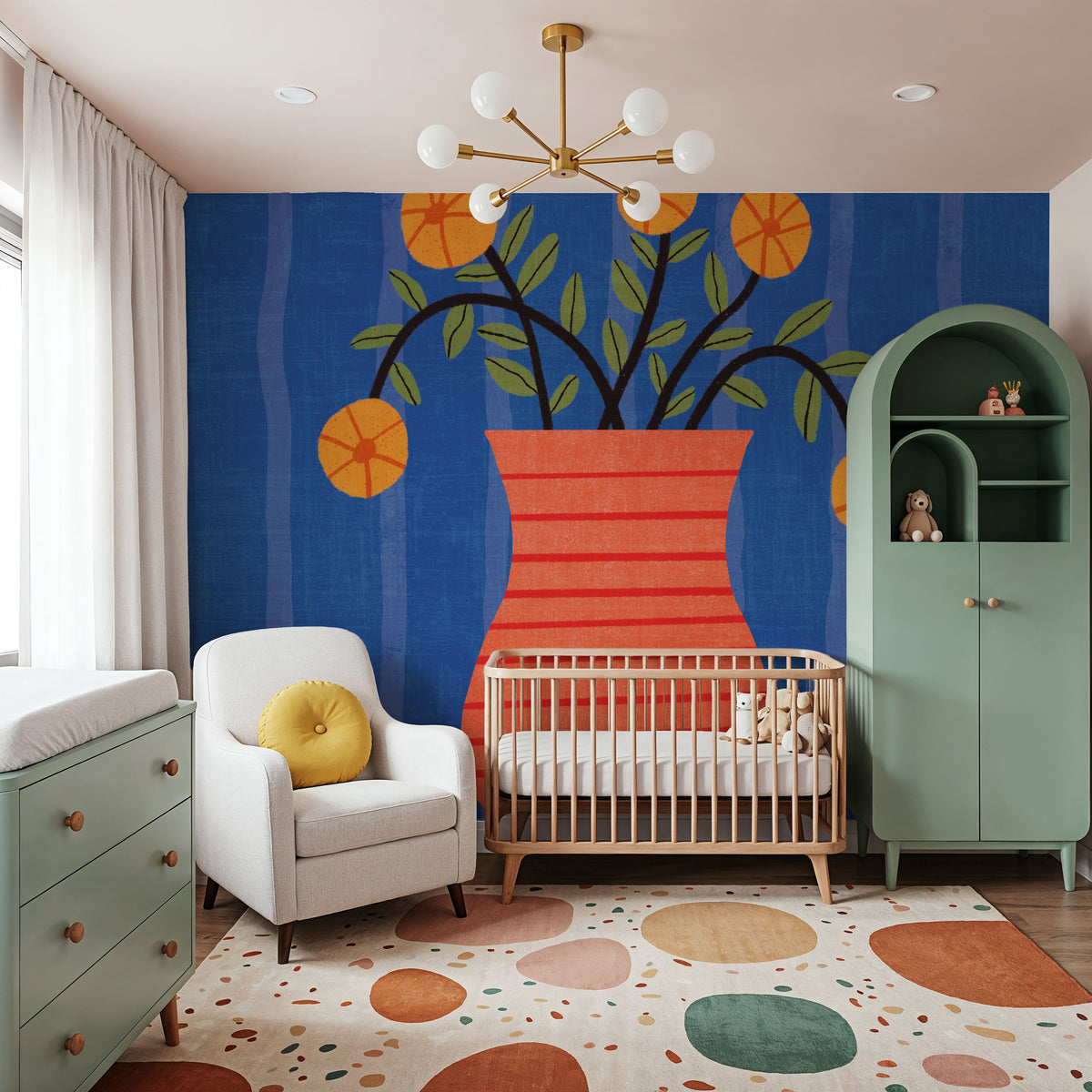 Still Blooms II Mural Wallpaper - room preview 03