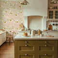 Natural Flow Meadow, Blush Mural Wallpaper - room preview 03