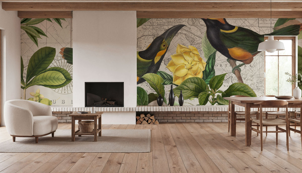 Parrots Nostalgic Journey II Mural Wallpaper - room preview 03
