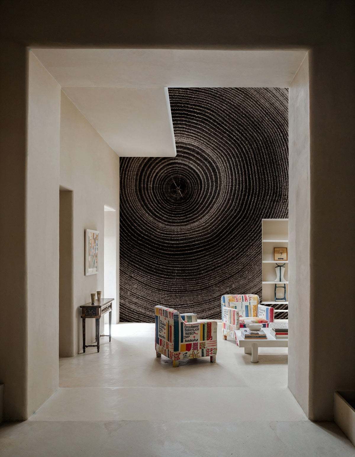 Timber Core Mural Wallpaper - Neutral Tone - room preview 03