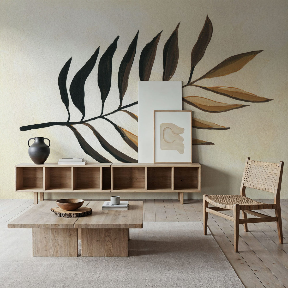 Tropical Leaf I Mural Wallpaper - room preview 03