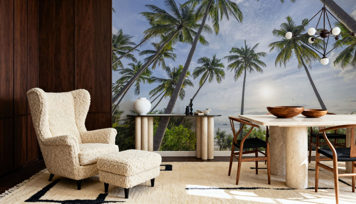Palm Horizon Mural Wallpaper - room preview 03