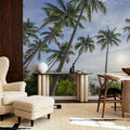 Palm Horizon Mural Wallpaper - room preview 03