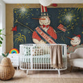 Seasonal Snowman VII Mural Wallpaper - room preview 03