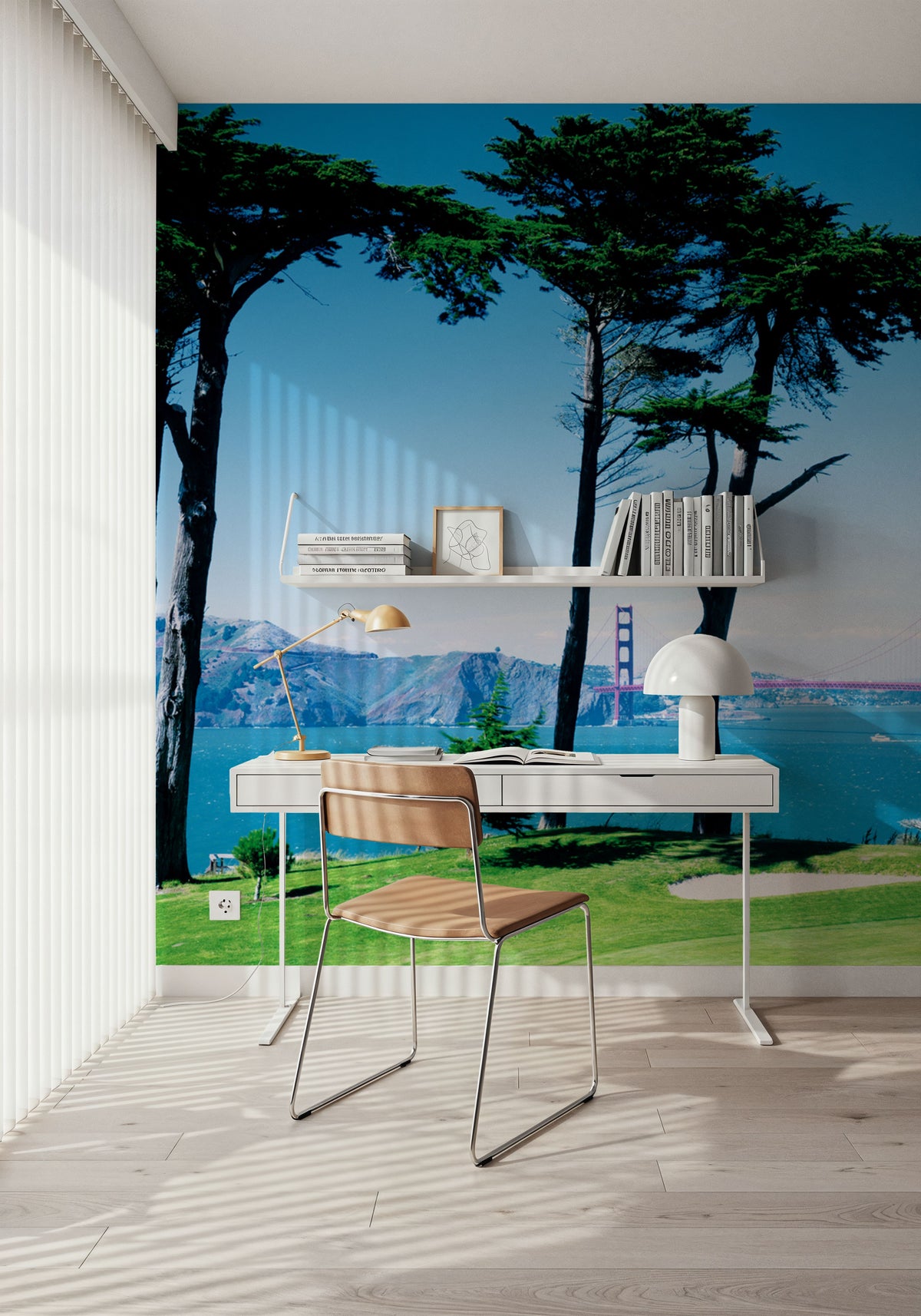 Golden Gate Fairway Mural Wallpaper - room preview 03