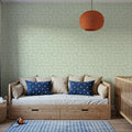 Seaside Fish Green Mural Wallpaper - room preview 03