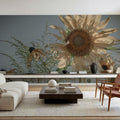 Sunflower Mural Wallpaper - room preview 03