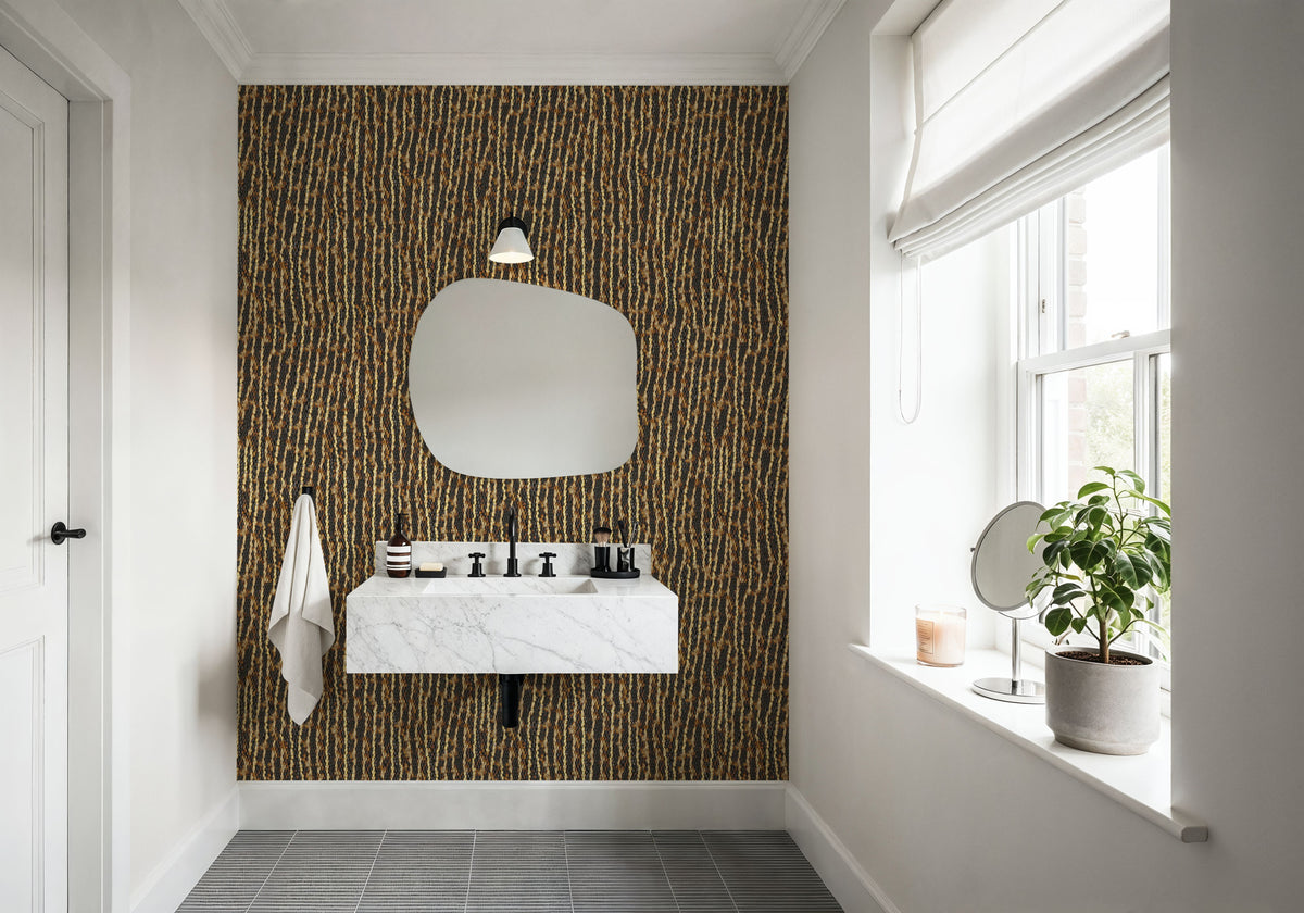 Striped Snake Skin Mural Wallpaper - room preview 03