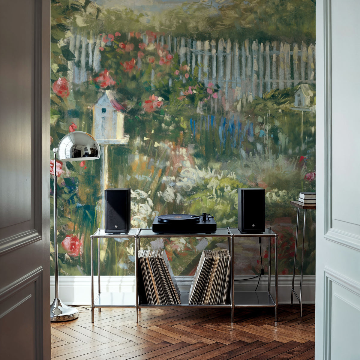 Birdhouse Garden Mural Wallpaper - room preview 03