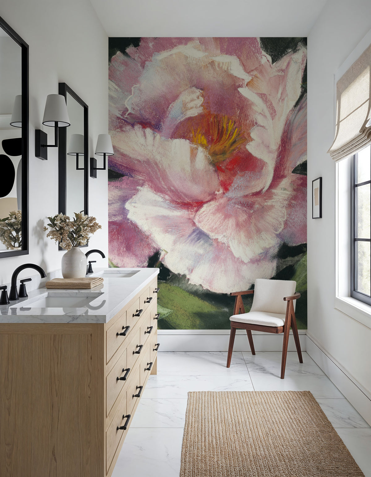 Peony II Mural Wallpaper - room preview 03