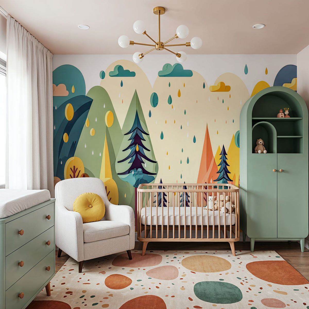 Fantasy Forest Spring Mural Wallpaper - room preview 03