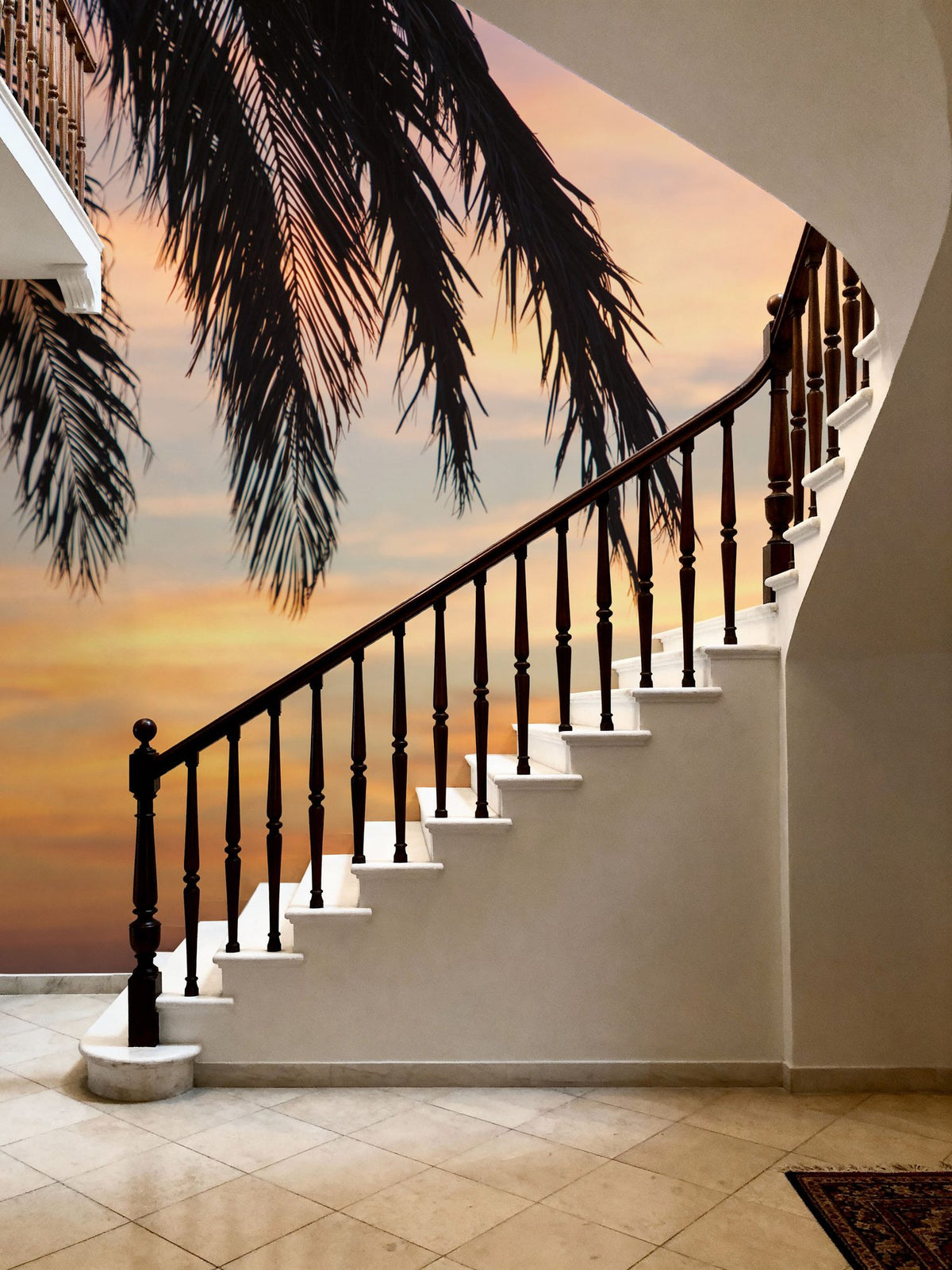 Sunset Palms I Mural Wallpaper - room preview 03