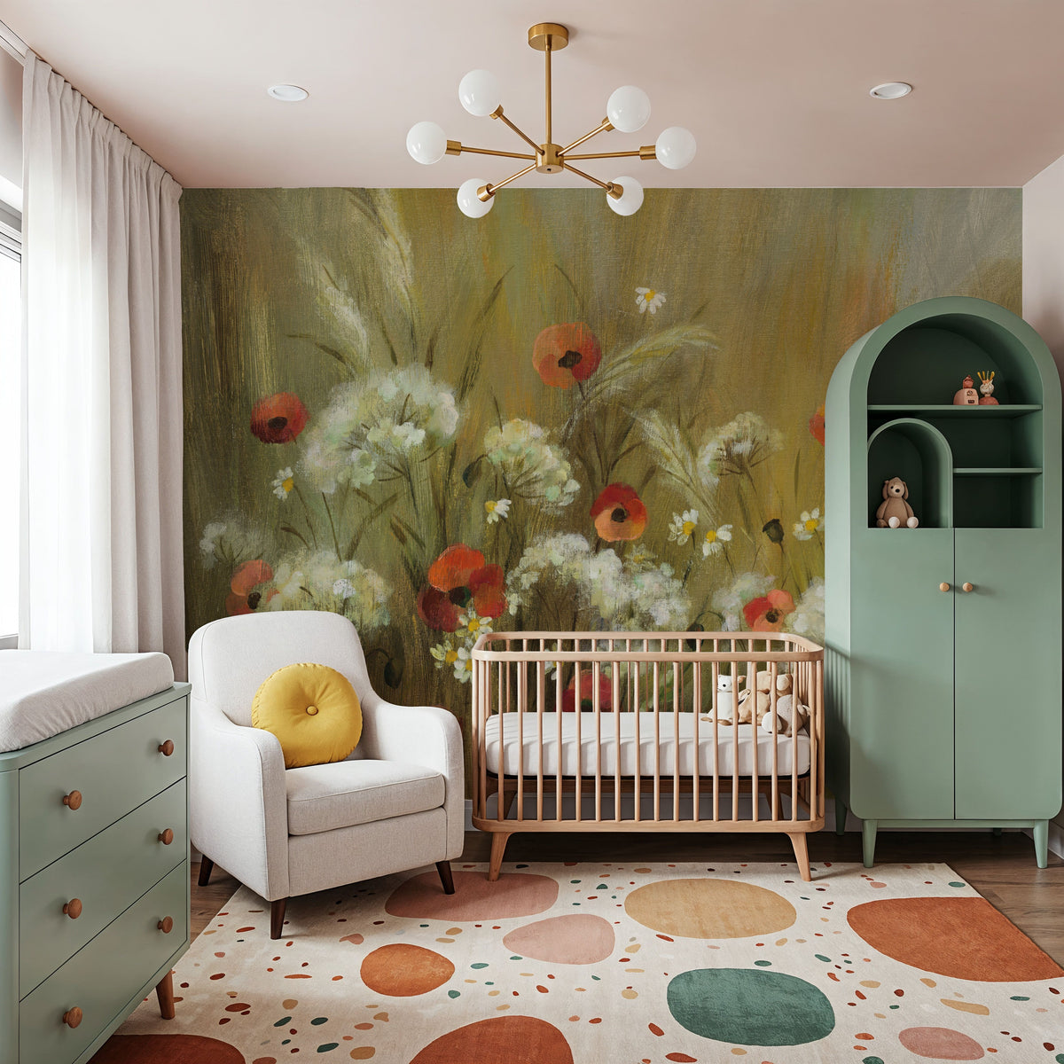 Hidden Meadow Mural Wallpaper - room preview 03