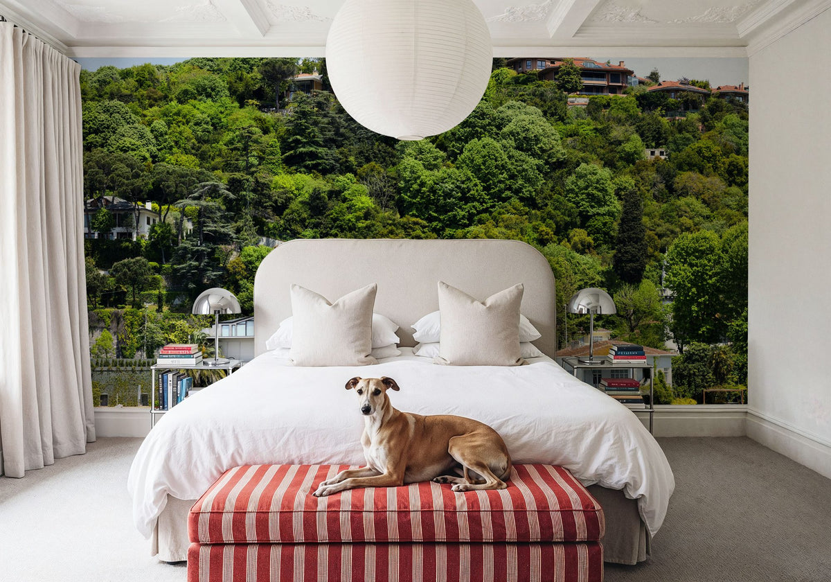 Lakeside Village Retreat Mural Wallpaper - room preview 03