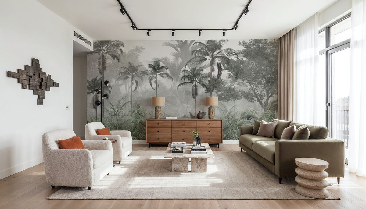 Lush Jungle Mural Wallpaper - room preview 03