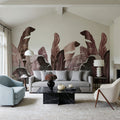 Leaves in Que Mural Wallpaper - room preview 03