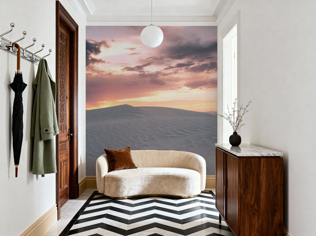 White Dunes At Twilight Mural Wallpaper - room preview 03