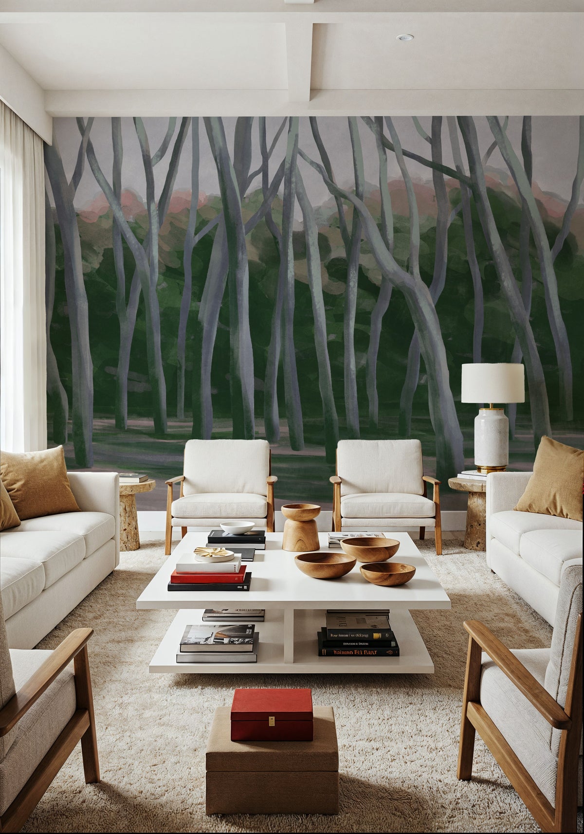 Dune Forest, Dusk Mural Wallpaper - room preview 03