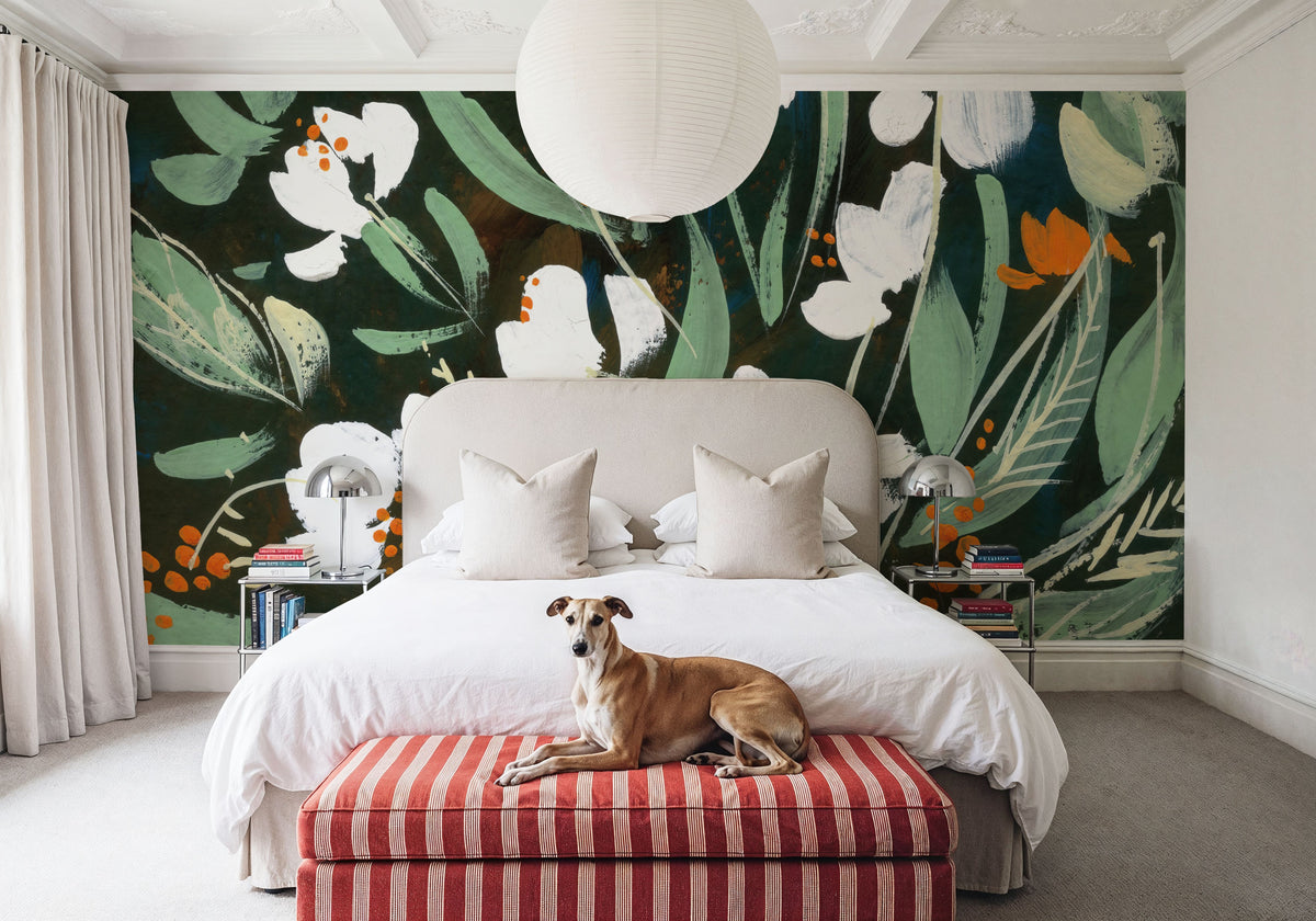 Evening Paperwhites Mural Wallpaper - room preview 03