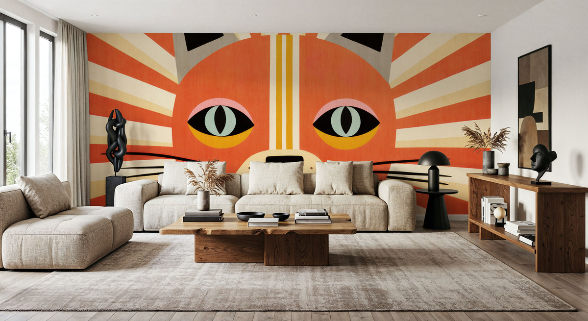 Happy Cat II Mural Wallpaper - room preview 03