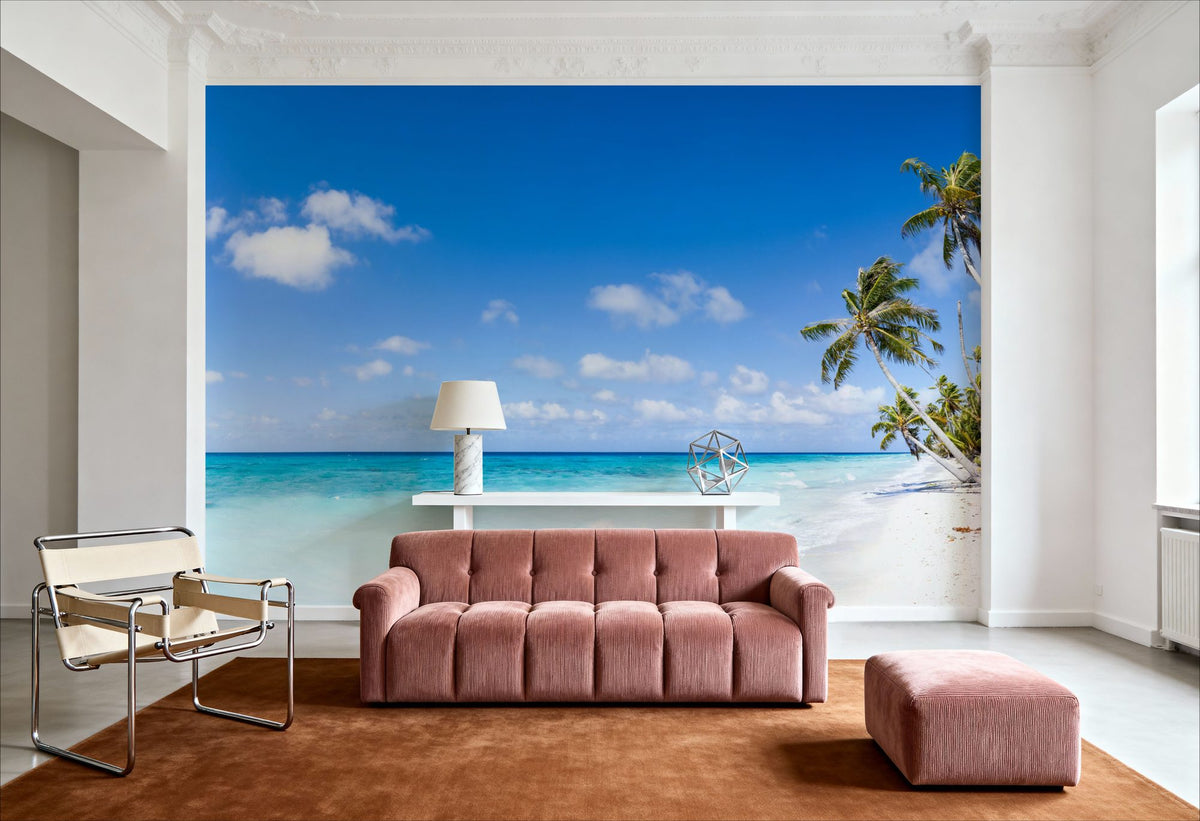 Fakarava Beach Mural Wallpaper - room preview 03