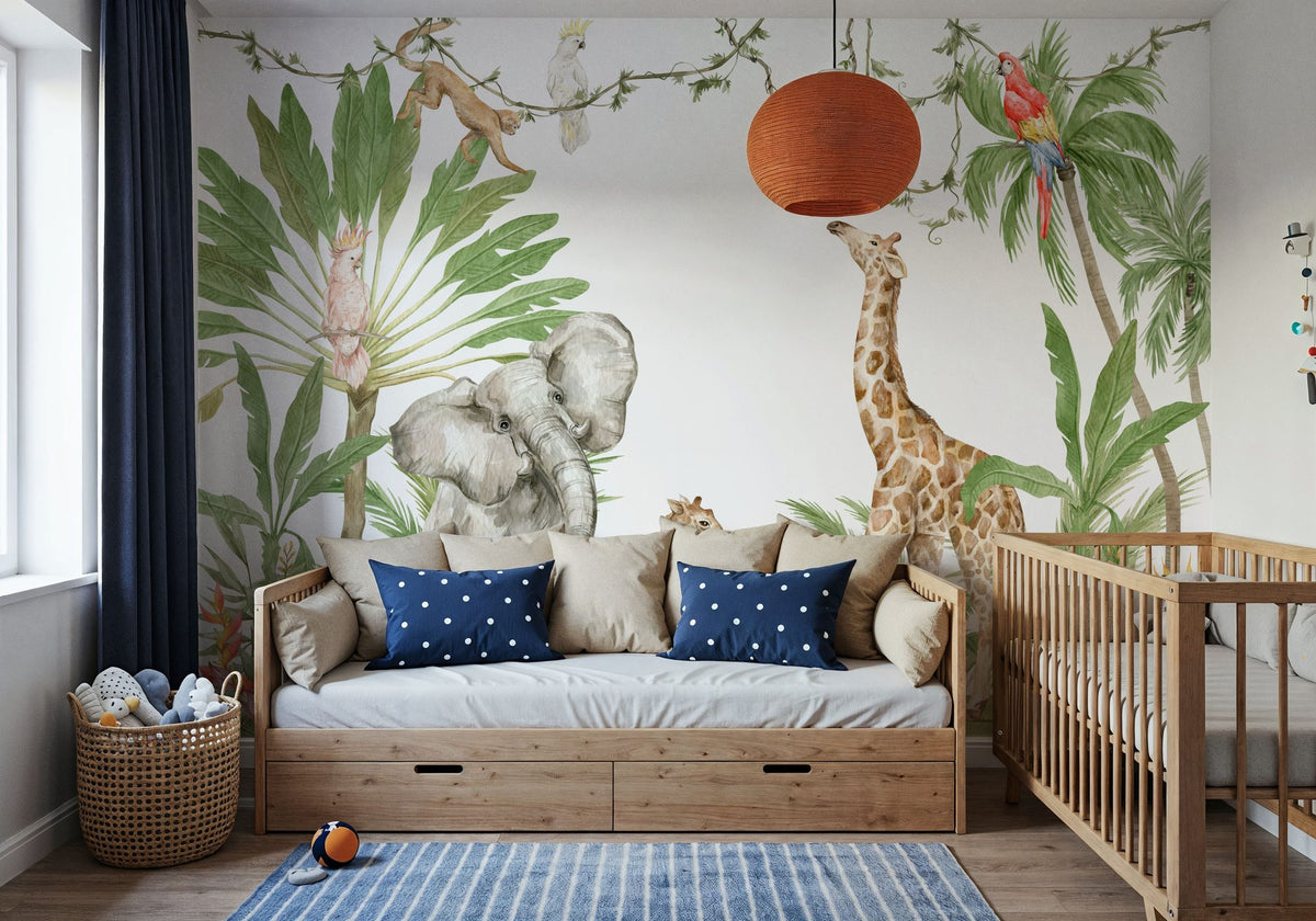 Jungle Friends Mural Wallpaper - room preview 03