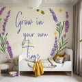 Lavender Garden V Mural Wallpaper - room preview 03