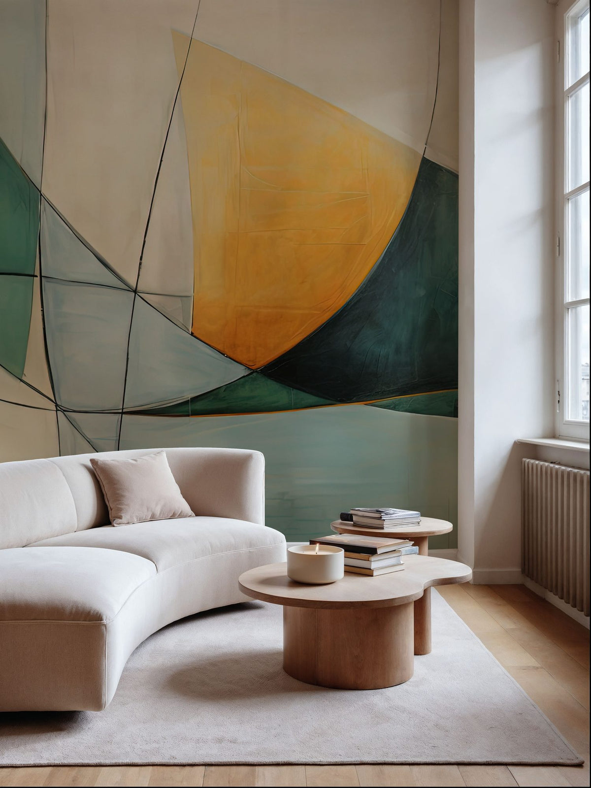 Shorelines Mural Wallpaper - room preview 03