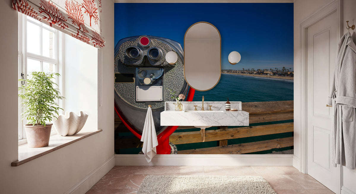 Pier Binoculars Mural Wallpaper - room preview 03