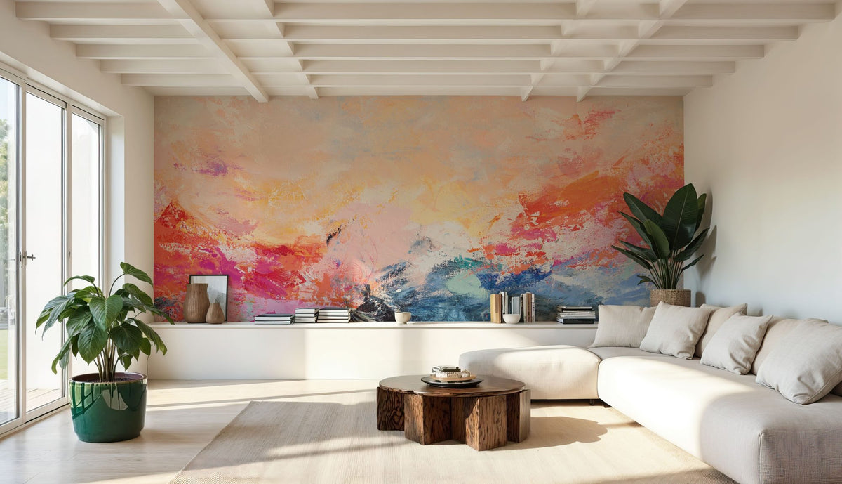 Red Sky At Morning Mural Wallpaper - room preview 03