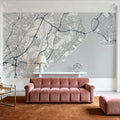 Map of Staten Island Mural Wallpaper - room preview 03