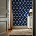 Sino Shapes Blue Mural Wallpaper - room preview 03