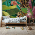 Hidden Behind the Leaves Mural Wallpaper - room preview 03