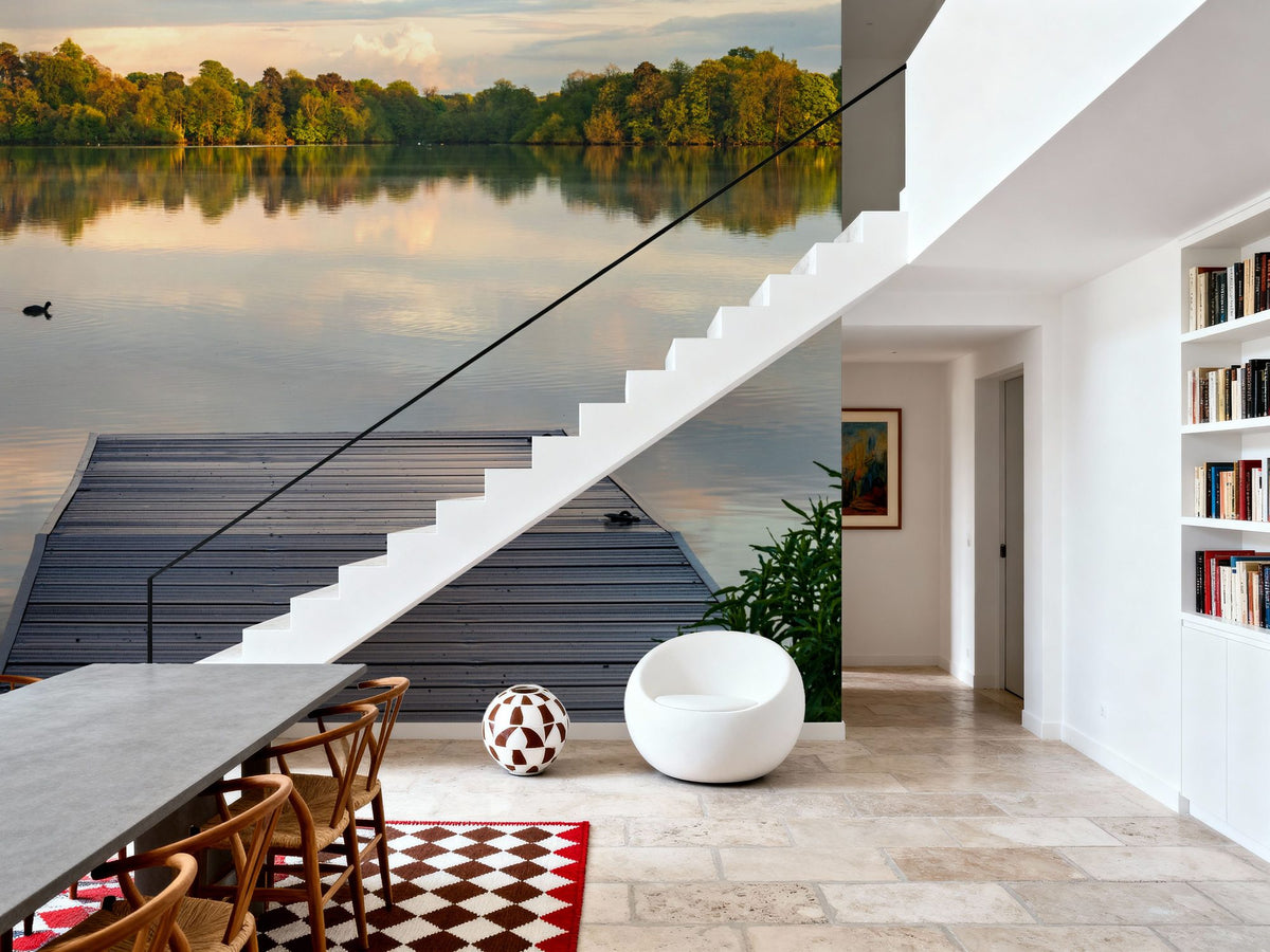 Lake Refelction Mural Wallpaper - room preview 03