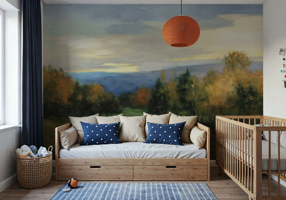 October Meadow Mural Wallpaper - room preview 03