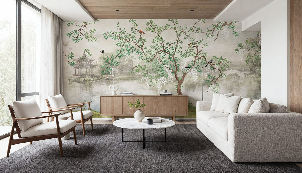 Lakeside View Mural Wallpaper - room preview 03