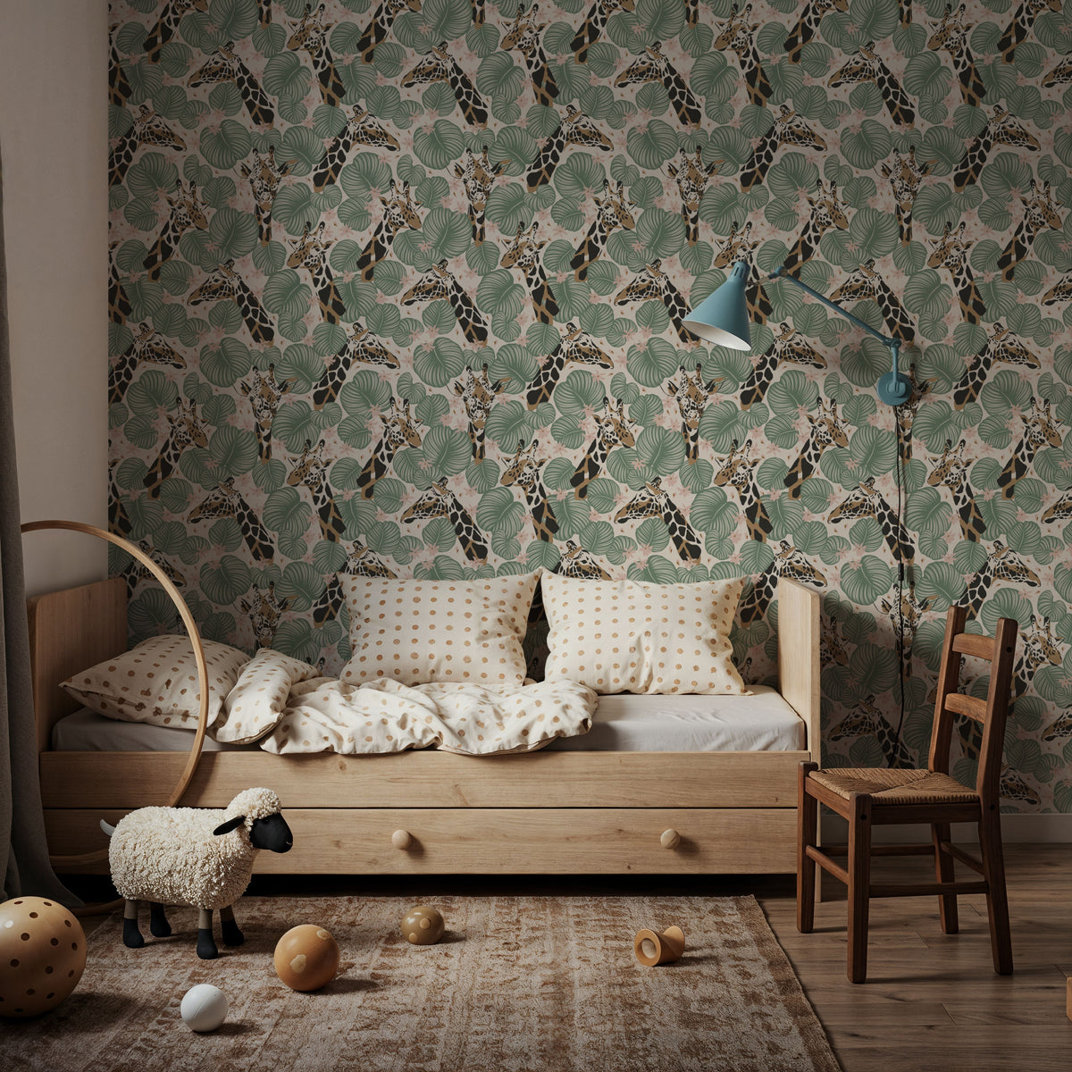 Giraffe Manor Mural Wallpaper - room preview 03