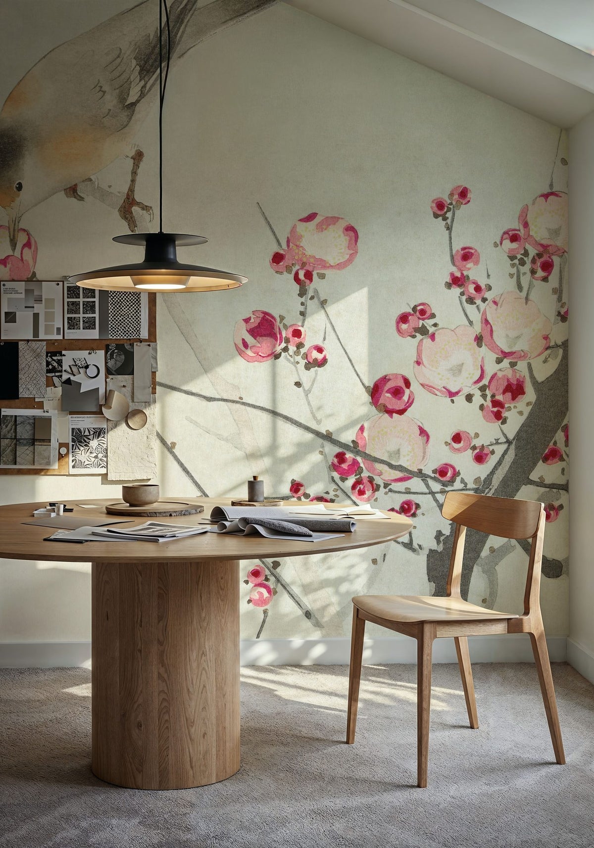 Dwellpaper Songbird on Blossom Branch Mural Wallpaper image 3