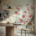 Songbird on Blossom Branch Mural Wallpaper - room preview 03