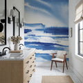 Ocean Blue Pt.1 Mural Wallpaper - room preview 03