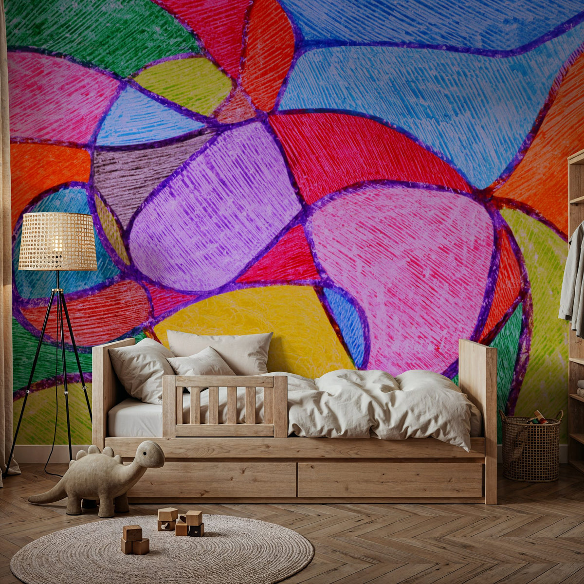 Patchwork Field Mural Wallpaper - room preview 04