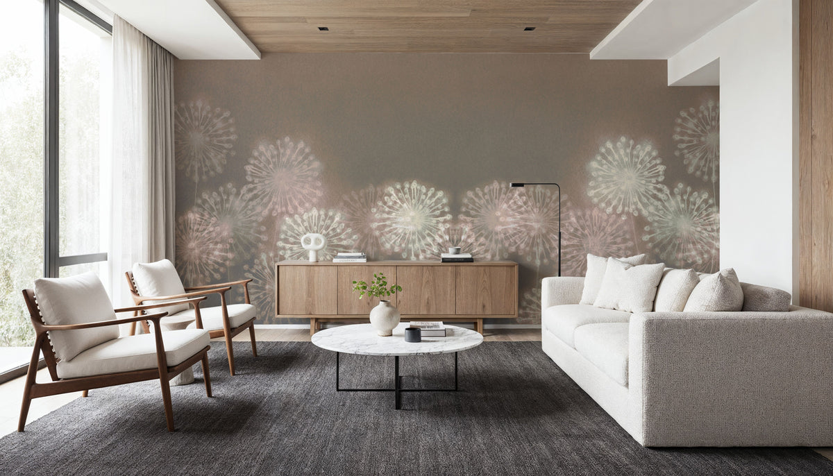 Harmony Allium Blooms Mural Wallpaper - room preview 03