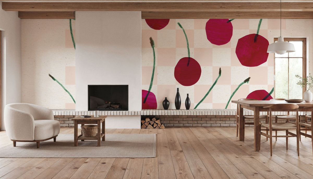 Falling Fruit I Mural Wallpaper - room preview 03