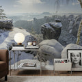 Swiss Winter Mural Wallpaper - room preview 03