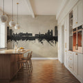 Rennes France Skyline Concrete Mural Wallpaper - room preview 03